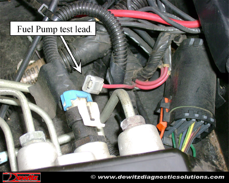 97 Gmc fuel pump pressure test