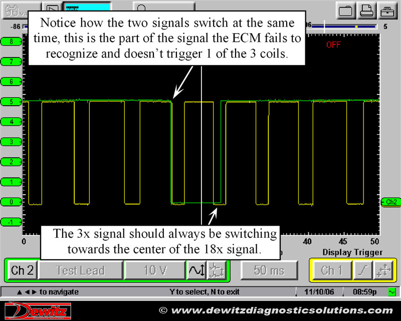 Ford crank position sensor signal #9
